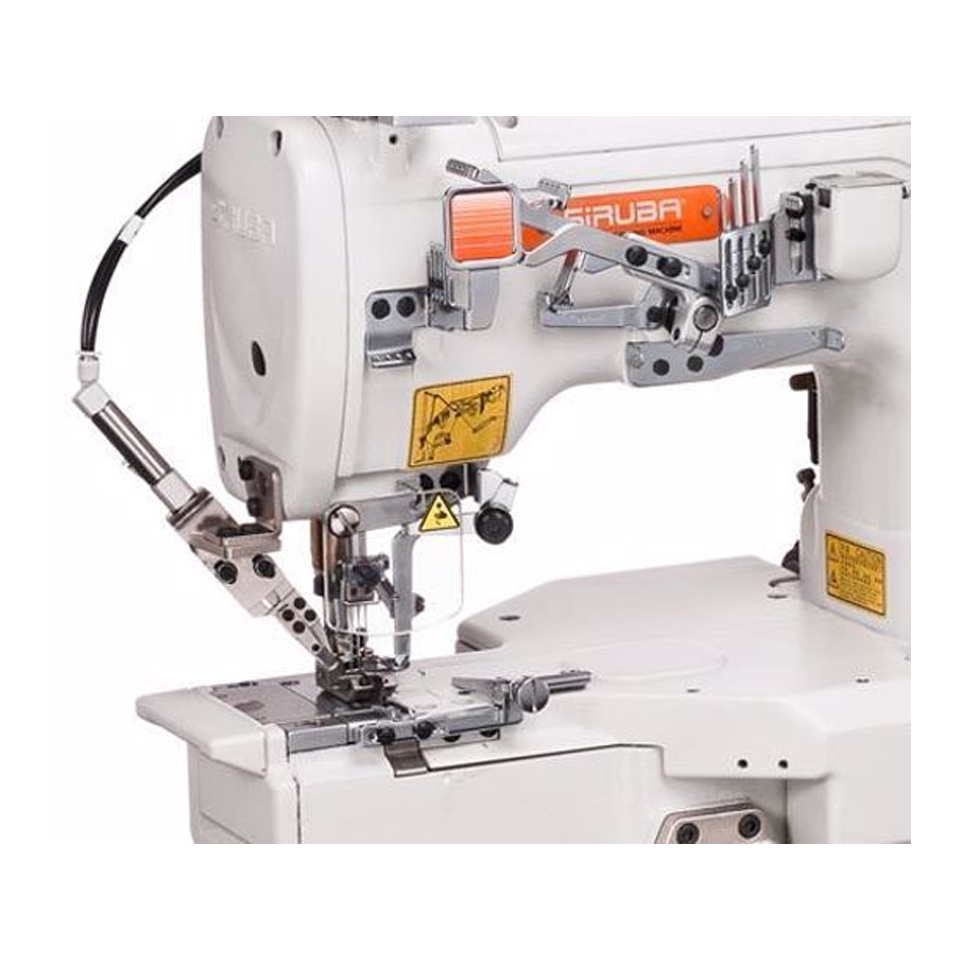 Máquina de costura collarete 3 agujas brazo cilíndrico electrónica ...